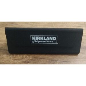 Kirkland Signature Eyeglasses Case Semi Collapsible Canvas Triangle B5